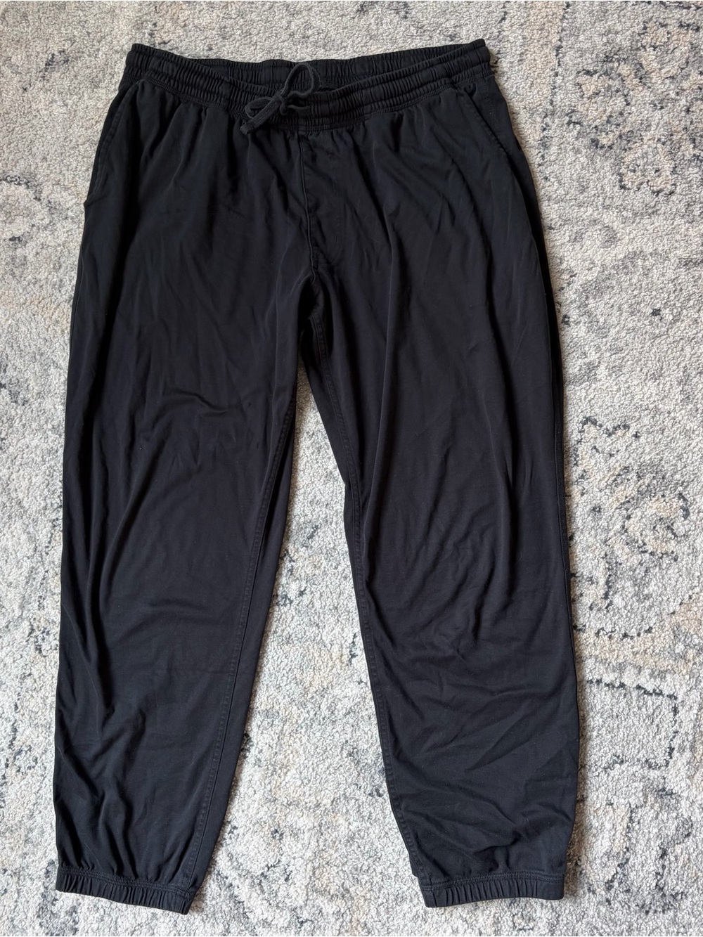 Duluth Trading Co Black Elastic Waist Jogger Pants